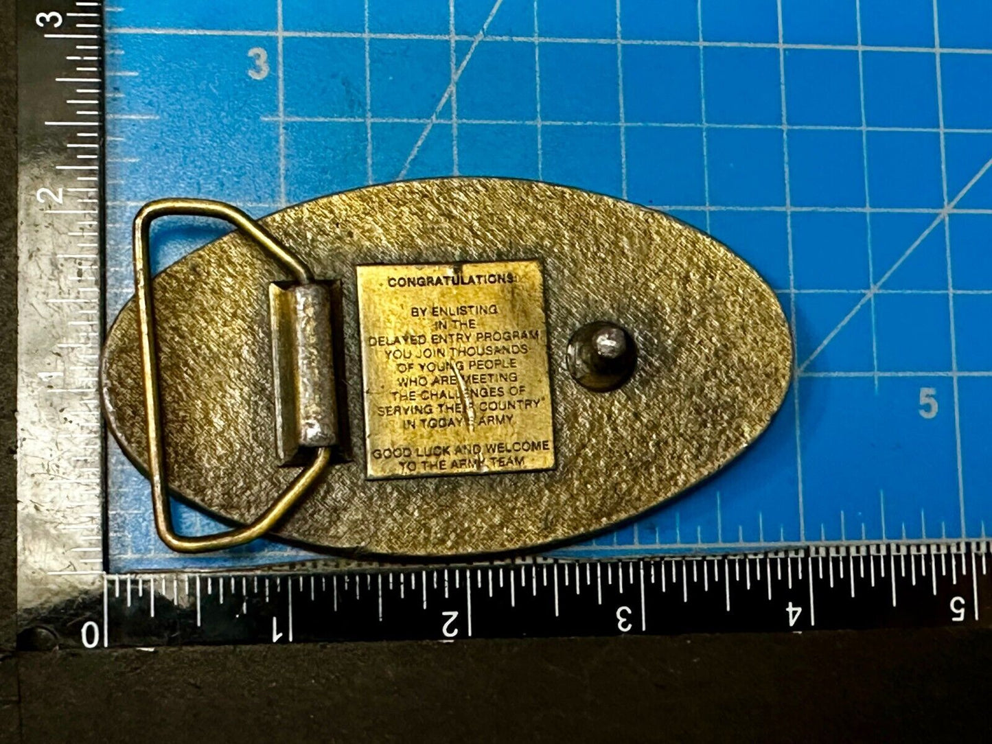 US Army Enlisted to Delayed Entry Program United Staes Military Belt Buckle
