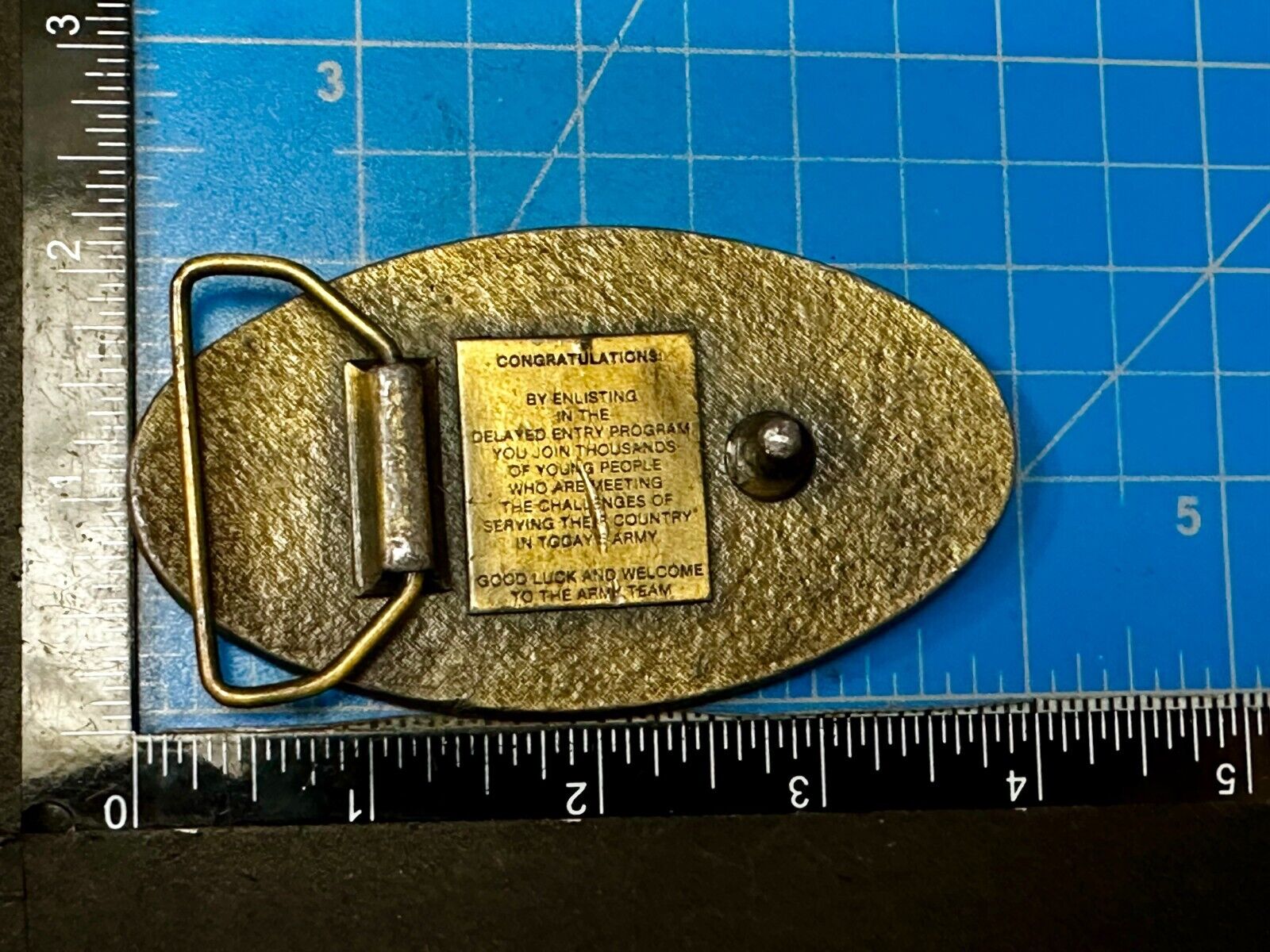 US Army Enlisted to Delayed Entry Program United Staes Military Belt Buckle