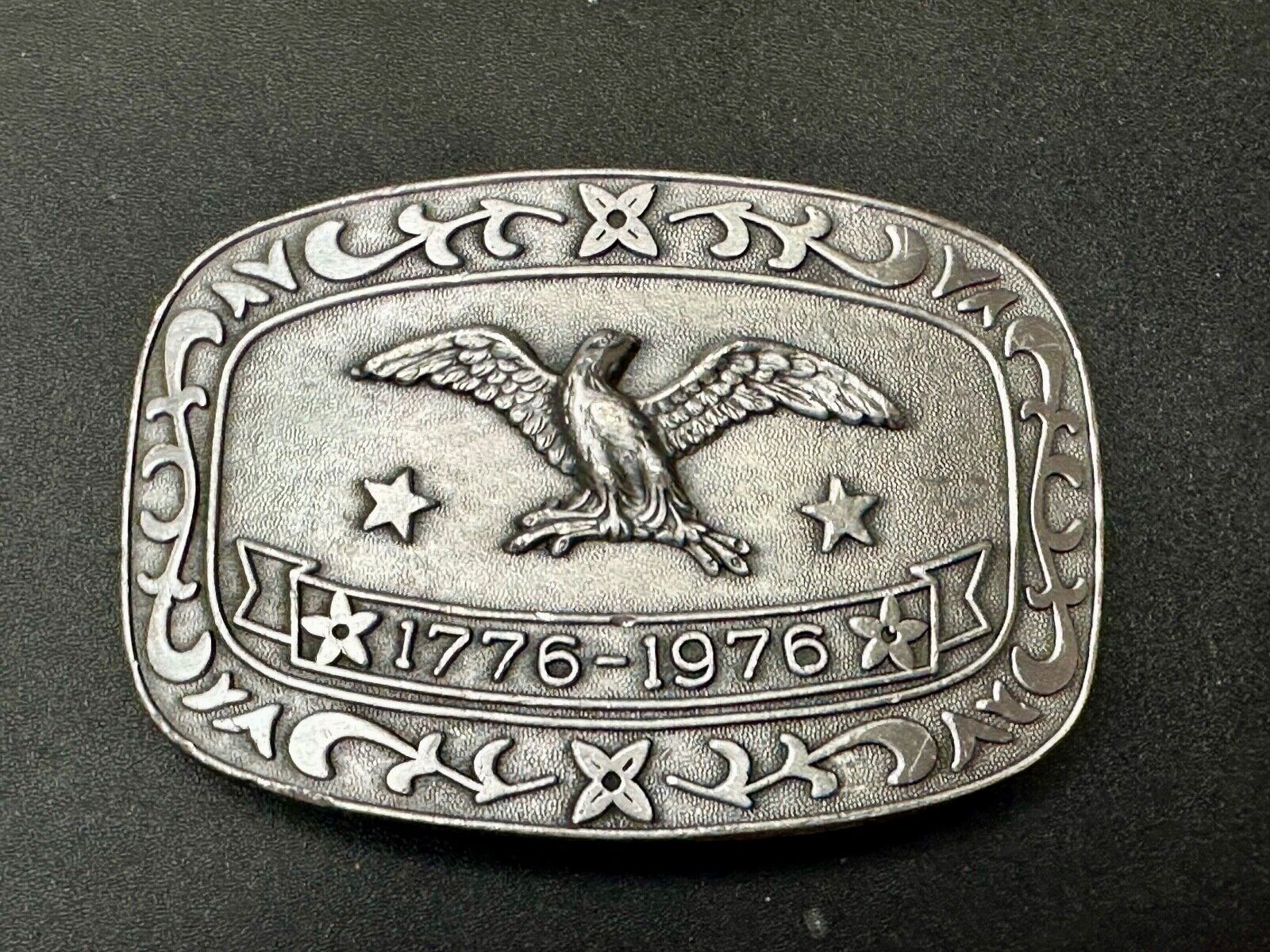 Bicentennial Eagle Patriotic USA America 70's Vintage belt buckle by Celebrity