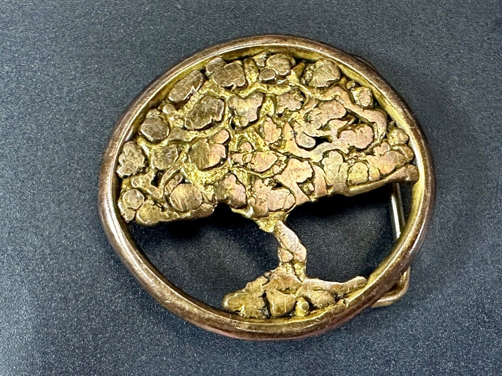 Tree of Life Abstract Open Work Hippy Vibe Artisan Cypress Belt Buckle