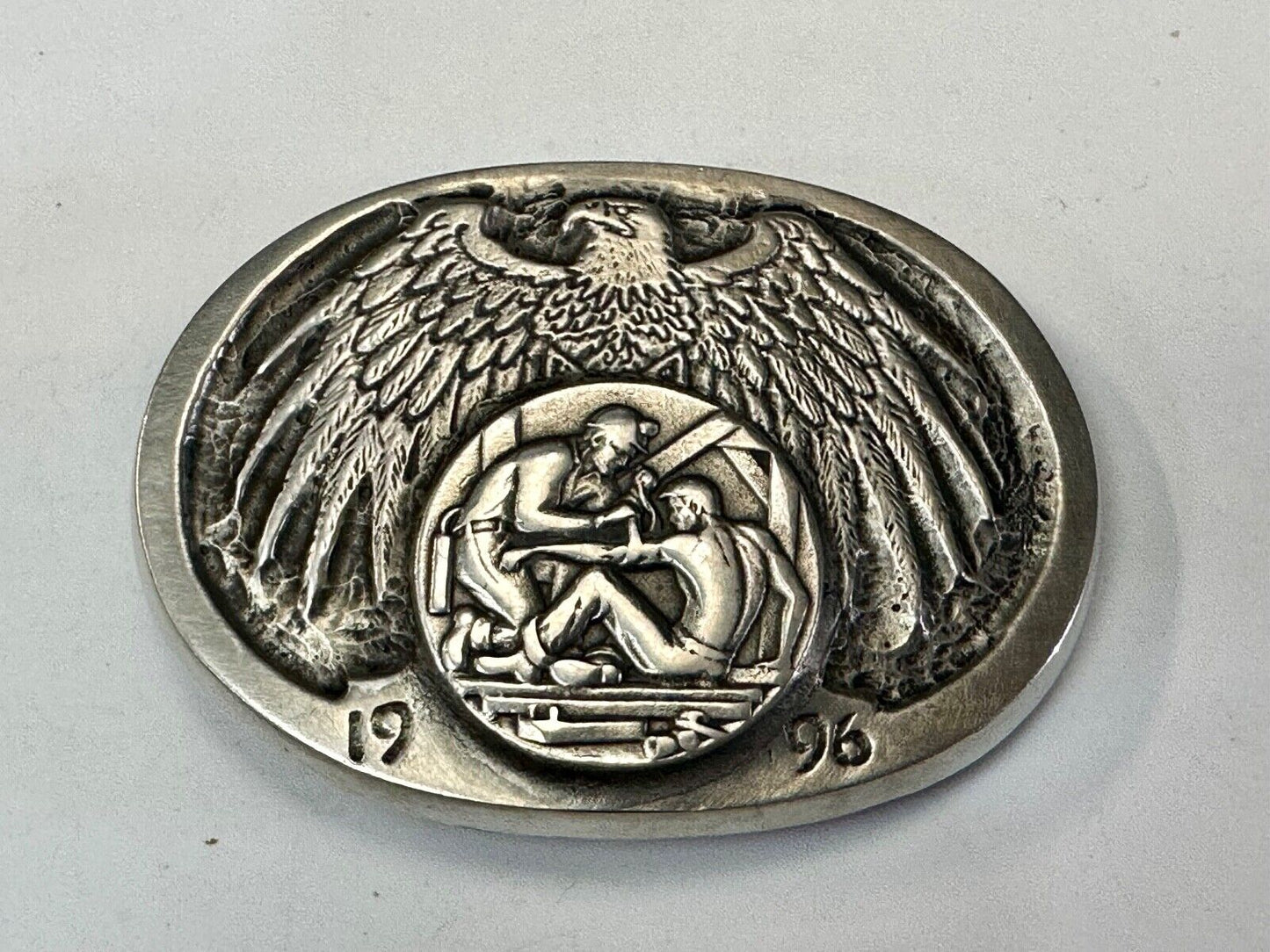 20th ANNUAL ROCKY MOUNTAIN COAL MINE RESCUE BELT BUCKLE! VINTAGE! GARY PRAZEN 96