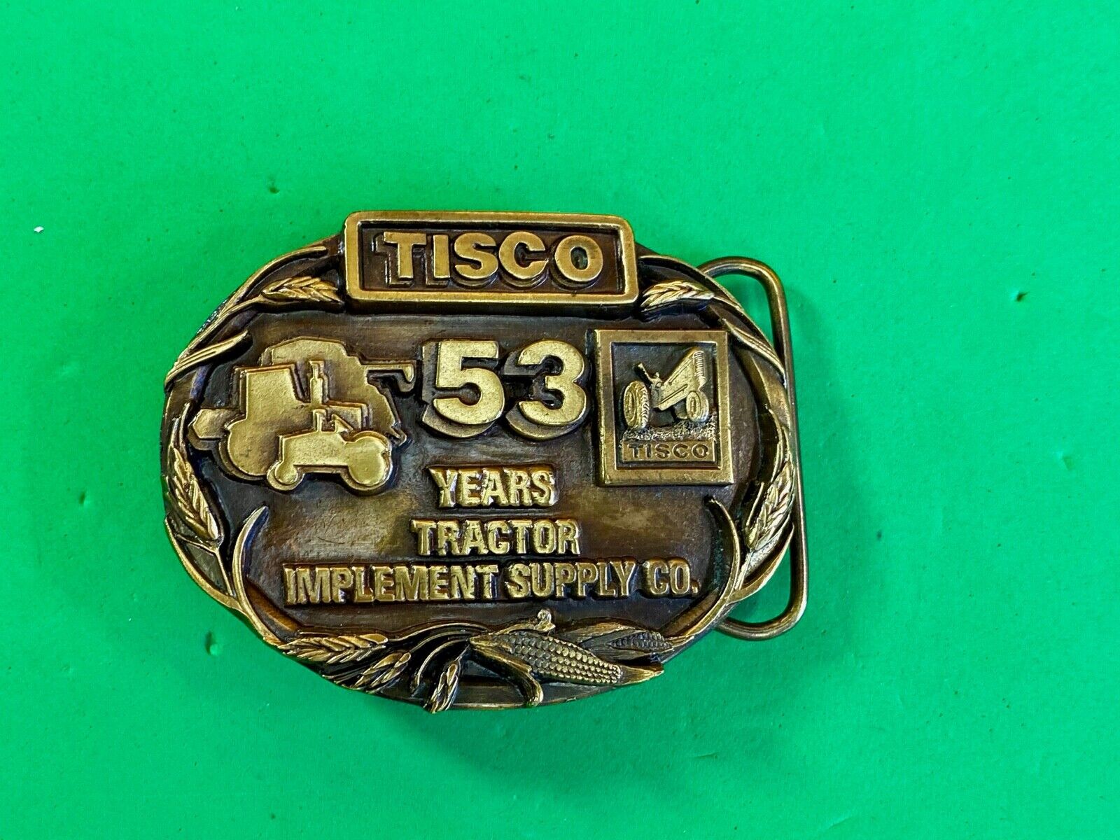 Tisco Tractor Implement Supply Co. 53 Years Belt Buckle Limited Edition 1987