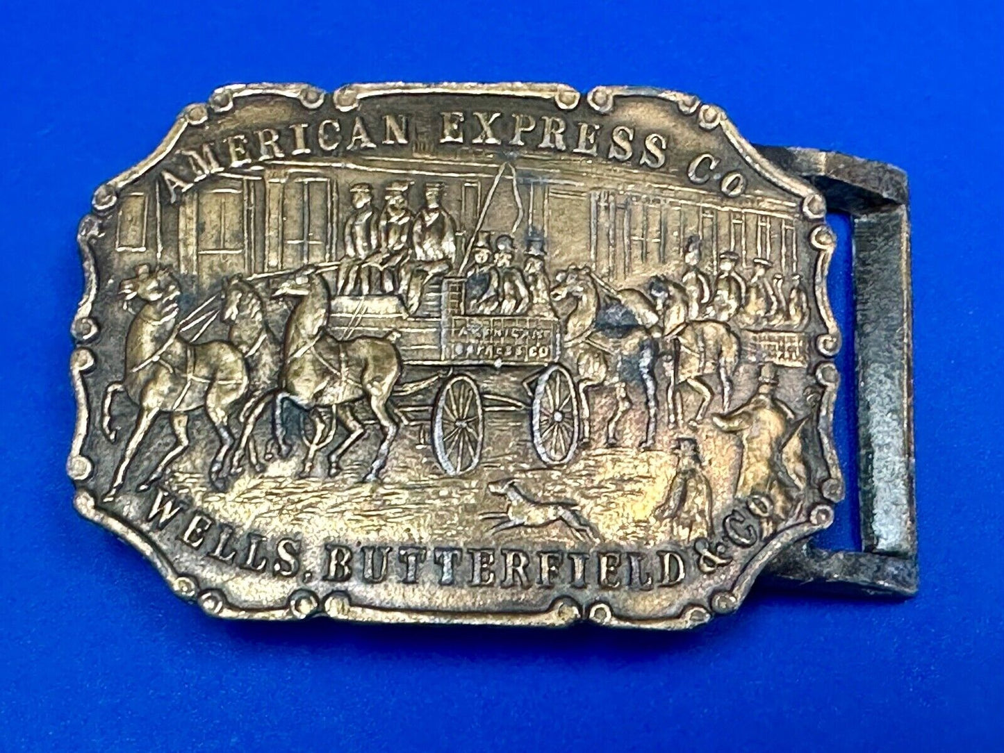 American Express Wells Butterfield belt buckle by Synek Studio New York
