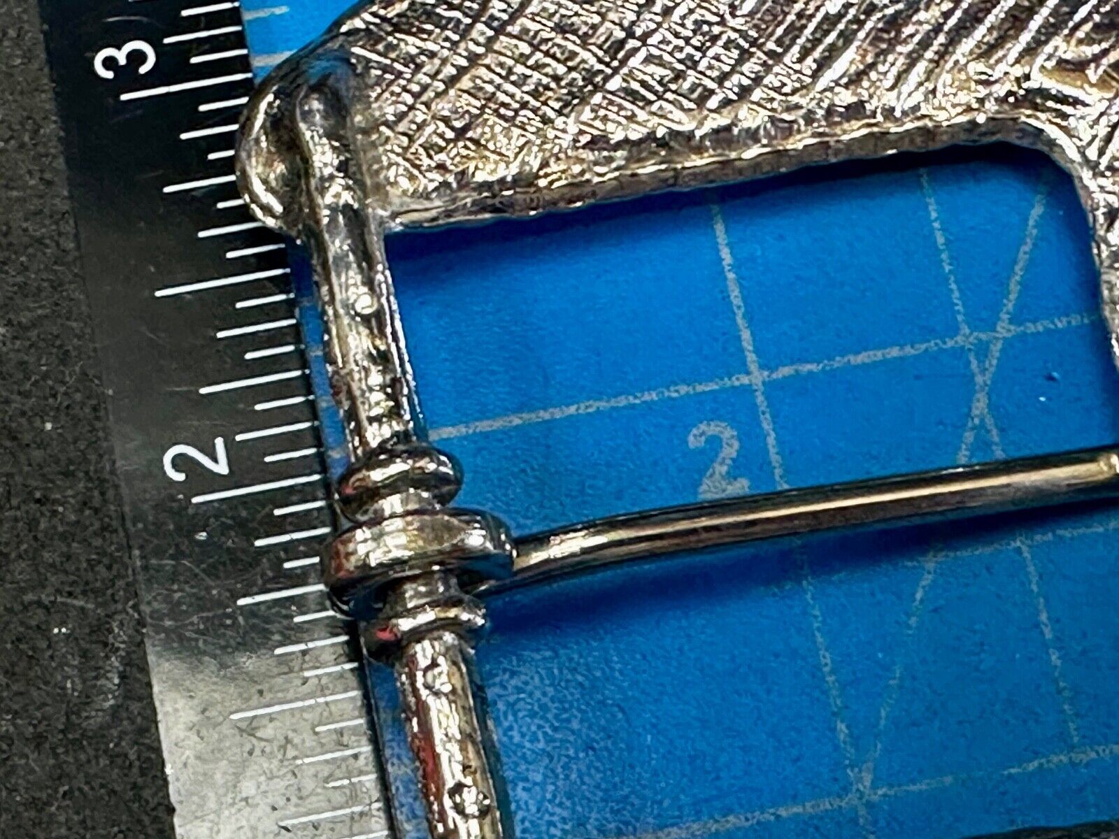 Unique Silver tone Replacement Belt Buckle w/ multi colored Rhinestone accents