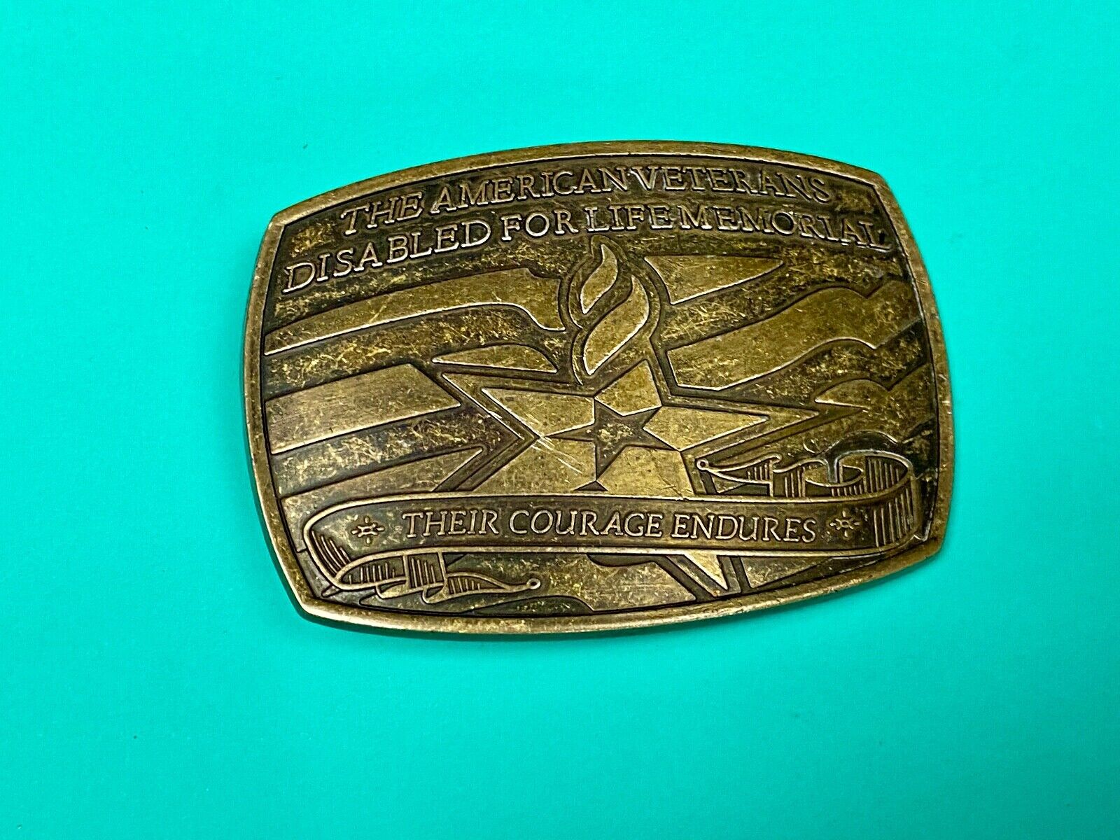 American Veterans Disabled For Life Memorial Commemorative Belt Buckle