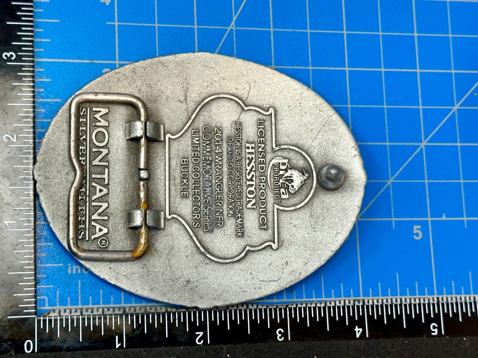 2014 Hesston National Finals Rodeo NFR Collector Montana Silversmiths Buckle