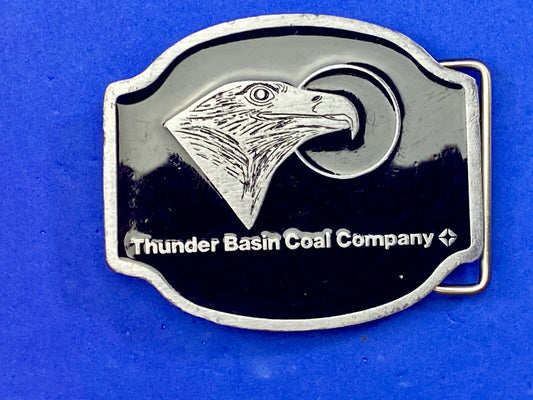 Thunder Basin Coal Company Black and silver color Belt buckle 