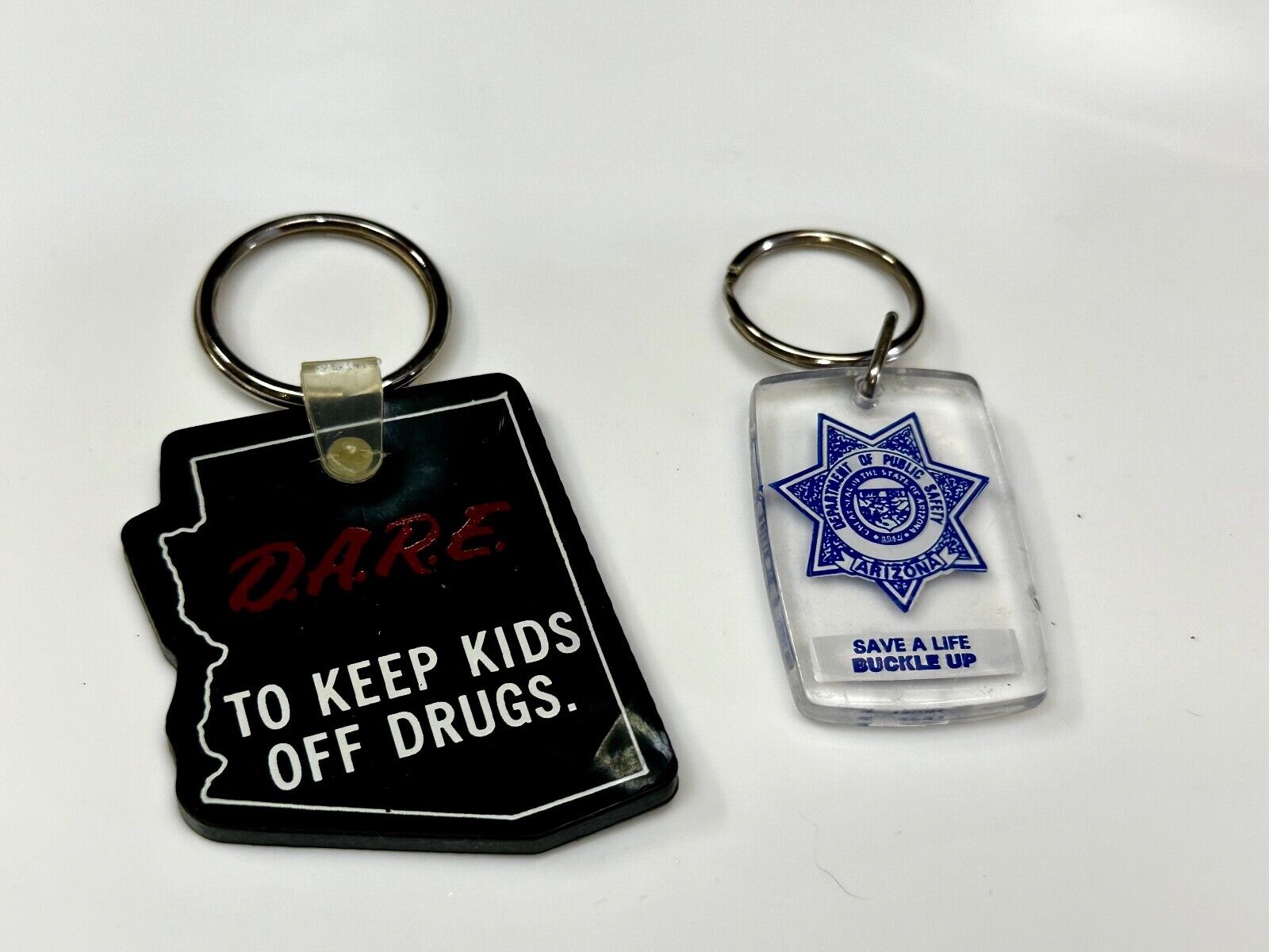 Arizona DARE and Public Safety Observe Speed Limits 2 Lot State Keychains Fobs