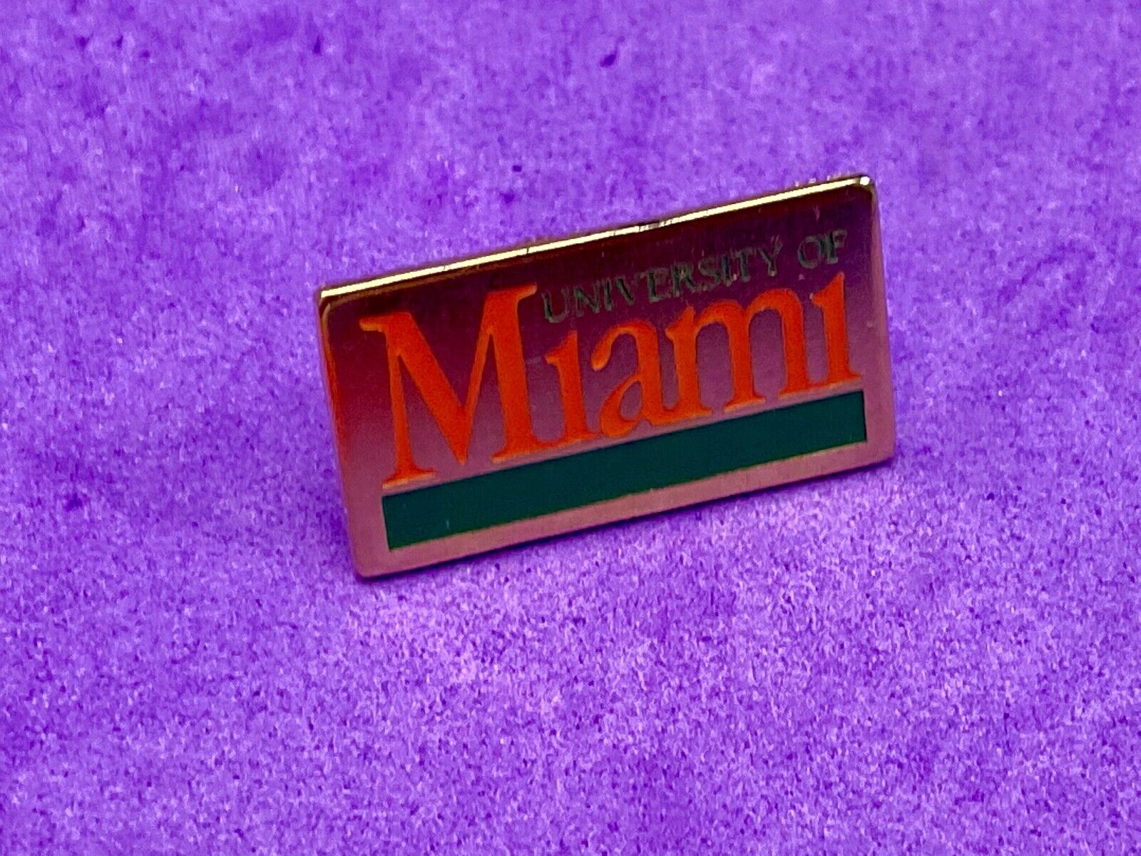 University of Miami Logo Tie Tack or Lapel Pin Imprinted San Diego CA