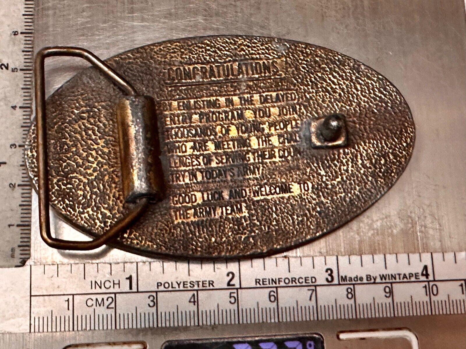 US Army Enlisted Soldier Delayed Entry Program United Staes Military Belt Buckle