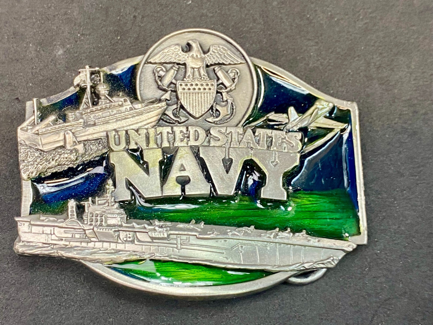 United States Navy Military Naval Force Commemorative 1987 Siskiyou Belt Buckle