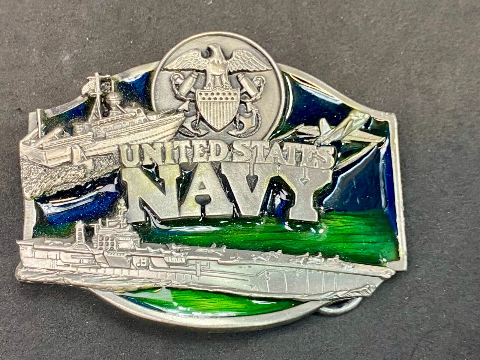 United States Navy Military Naval Force Commemorative 1987 Siskiyou Belt Buckle