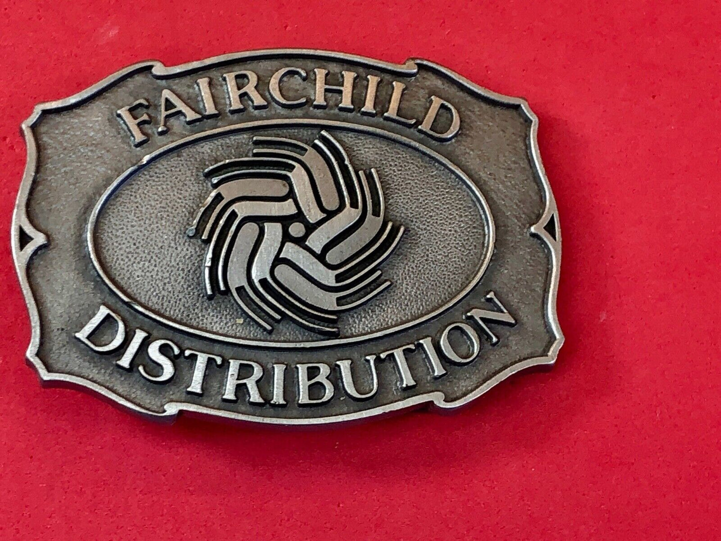 Vintage Fairchild Distribution belt buckle 