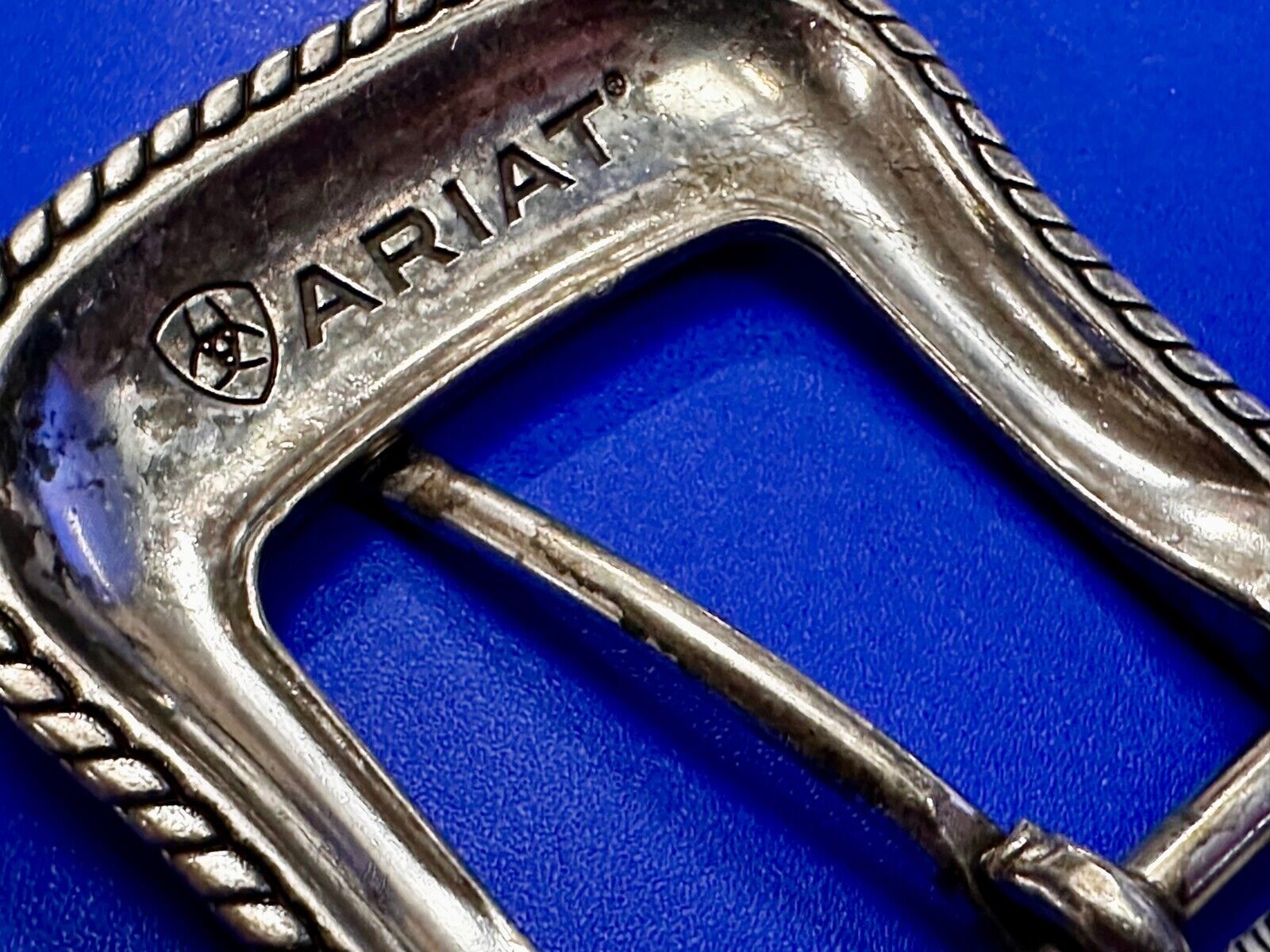 ARIAT Silver Belt Buckle A2108 Ranger Style Replacement Western Belt Buckle