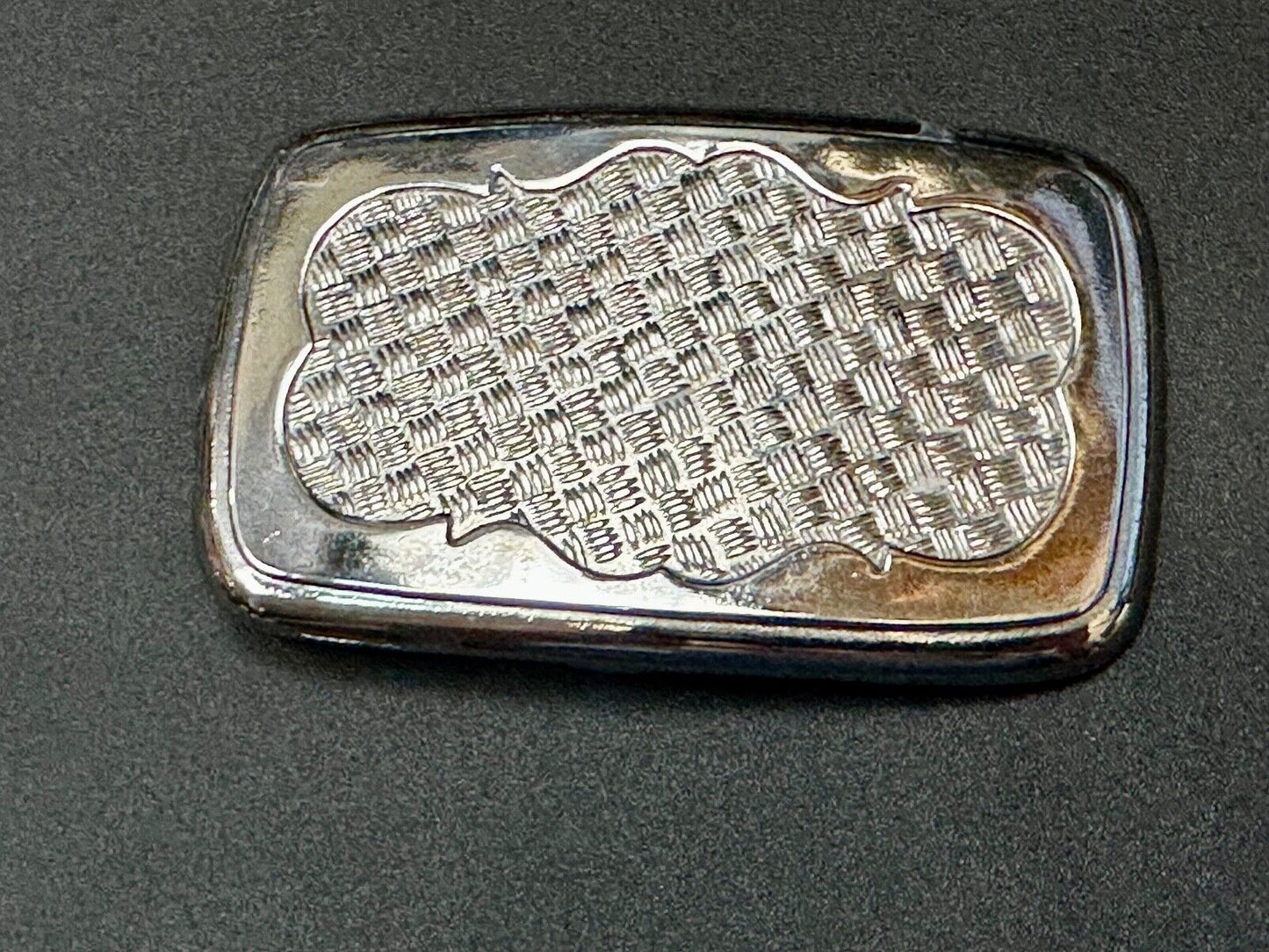 unique silver tone weave pattern western belt buckle