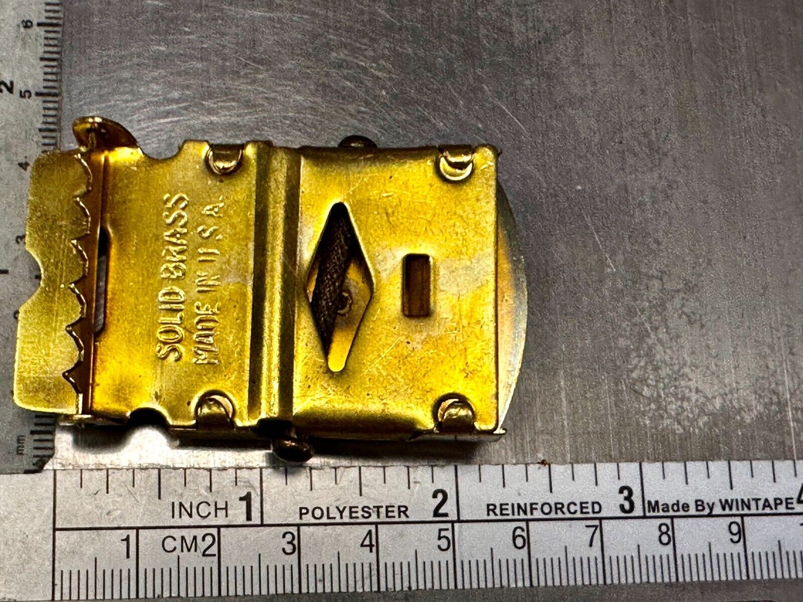 US Navy Aviator Officer Pilot Air Warfare Eagle Seal Brass Ratchet Belt Buckle