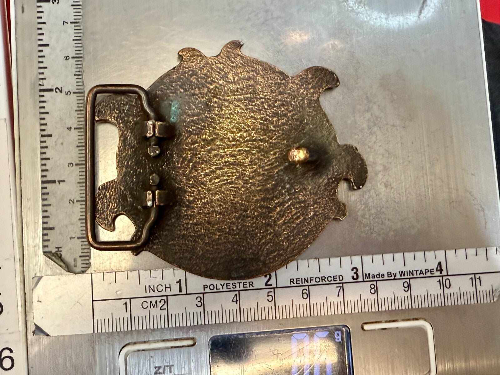Triple Arrow Emblem Clothing Company? Brass Tone Belt Buckle