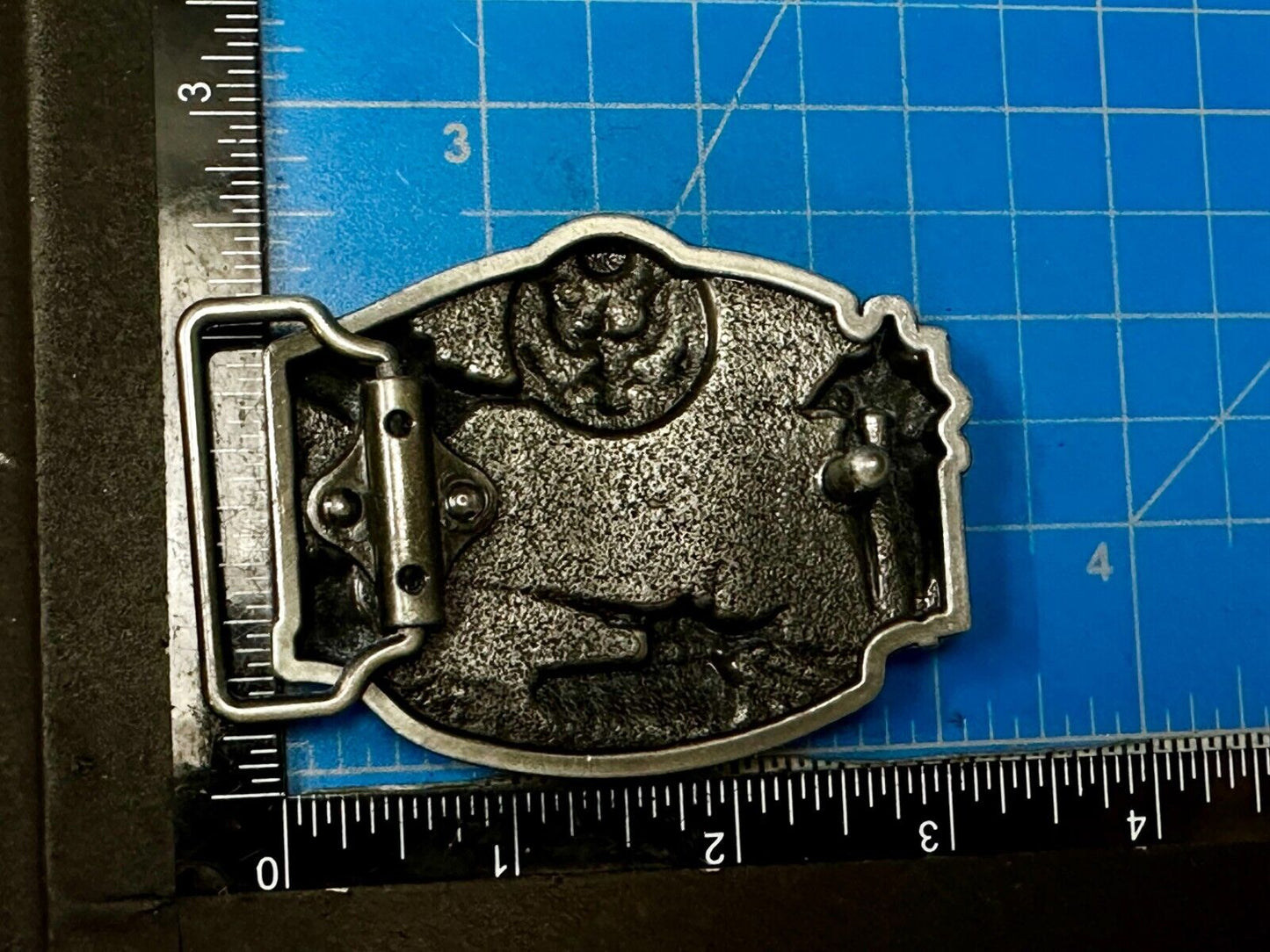 US Army United States Patriotic Soldiers Tanks Raised USA Eagle Belt Buckle