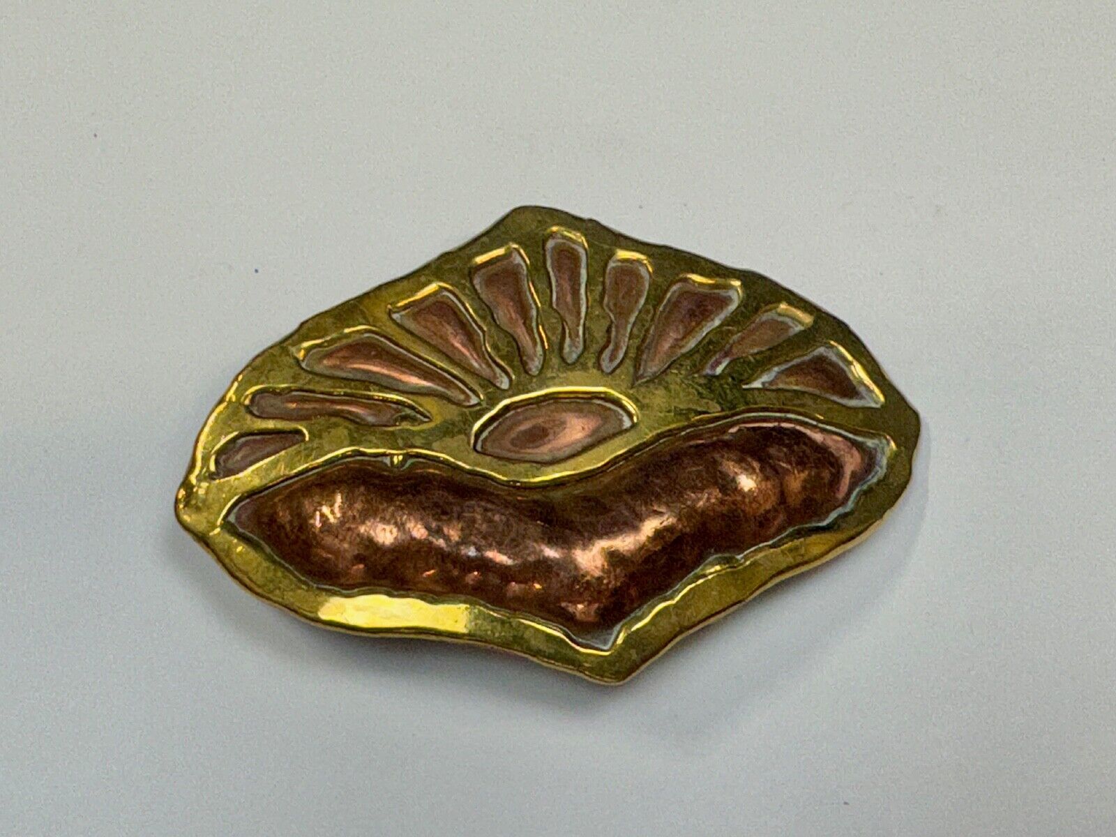 Artisan Handmade India Inspired Mixed Metal LARGE Vintage Belt Buckle