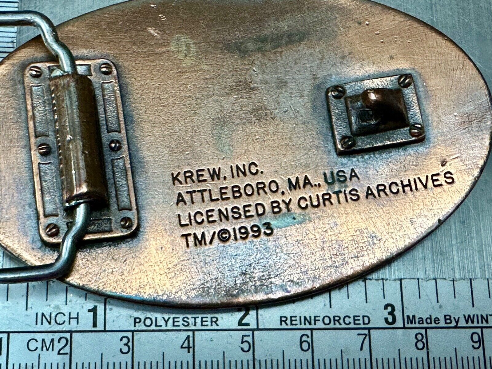 United Stated 50th Anniversary of World War 2 Commemorative belt buckle Crew INC