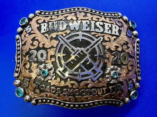 2020 Budweiser Toads Shoot Out TID Event 2ND TO NONE Trophy NASCAR Belt Buckle