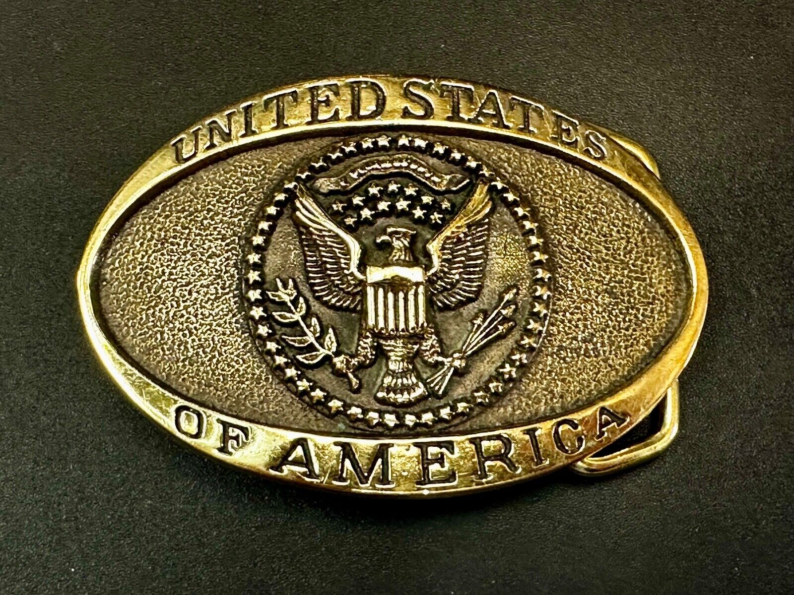 United States of America Patriotic USA Heritage Mint LTD Brass Belt Buckle