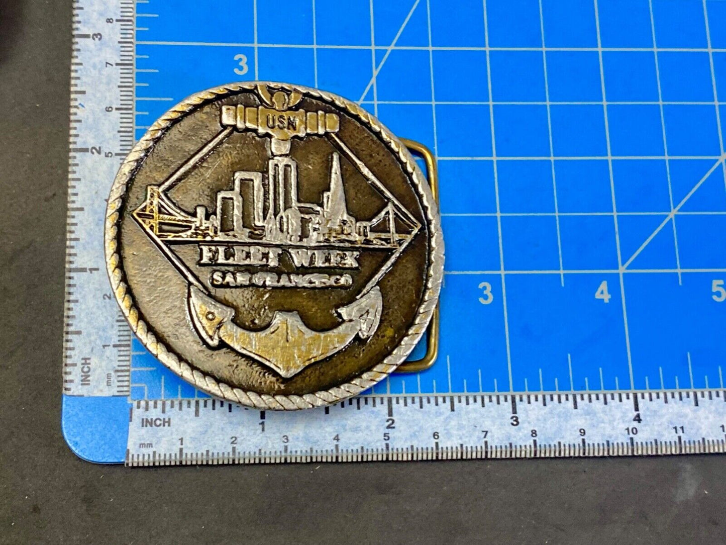 USM Annual Fleet Week, San Fransisco Limited Eden round belt buckle  No 33