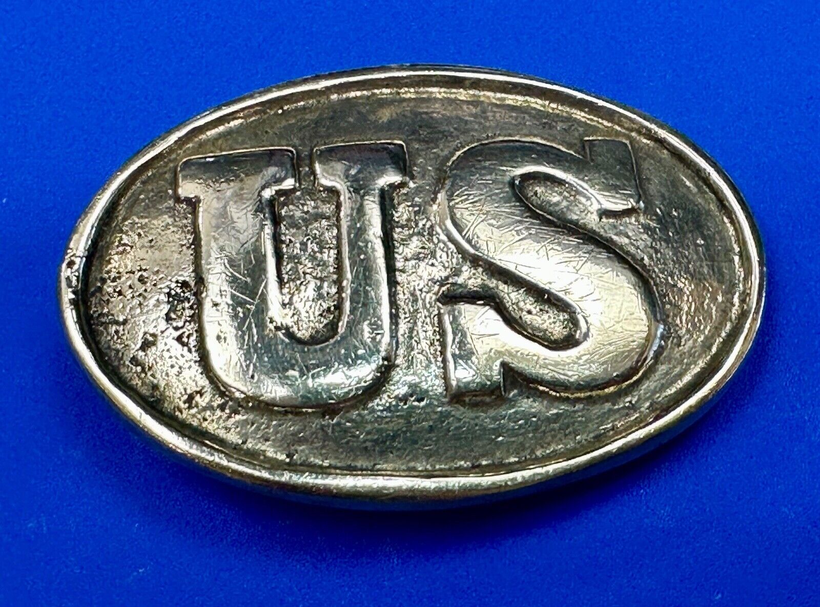 US Enlisted Army Soldiers Civil War Reproduction belt buckle - Two prong back