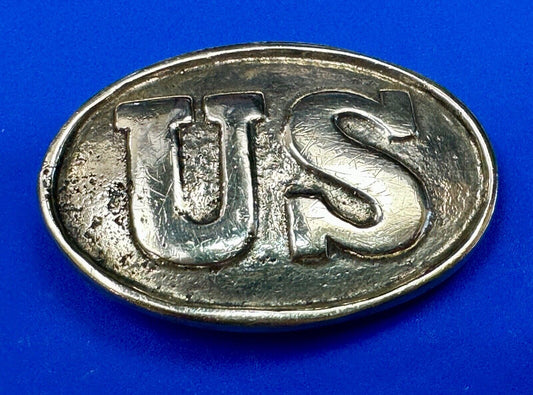 US Enlisted Army Soldiers Civil War Reproduction belt buckle - Two prong back
