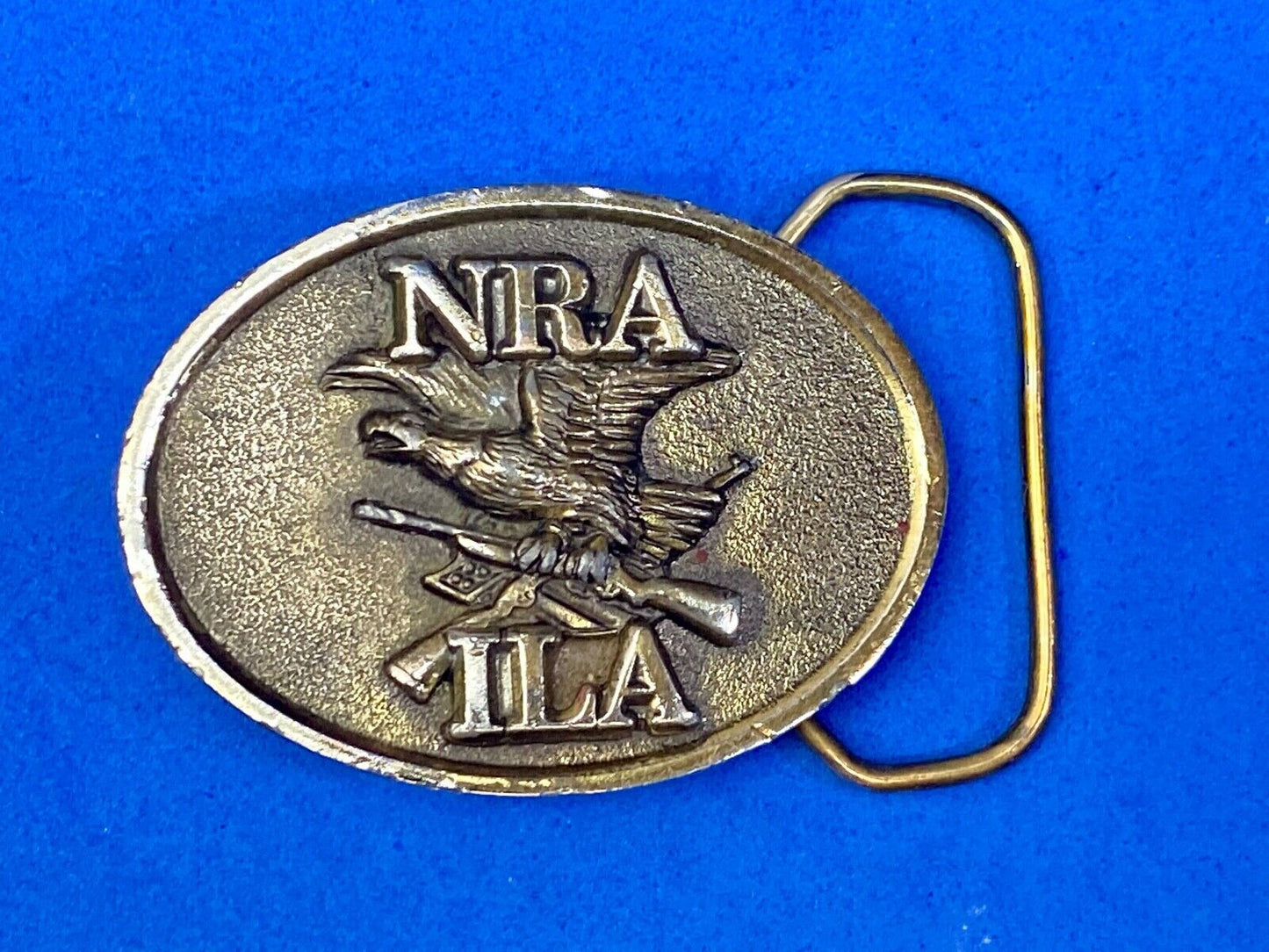 Vintage 1970S **Nra/Ila** (National Rifle Association) Gun Belt Buckle