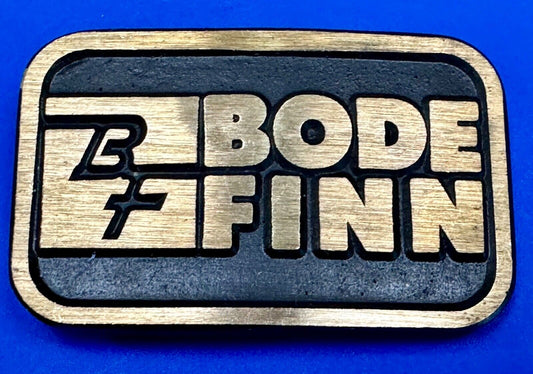 BF Bode Finn Construction Equipment Company Solid Brass Dynabuckle  Belt Buckle