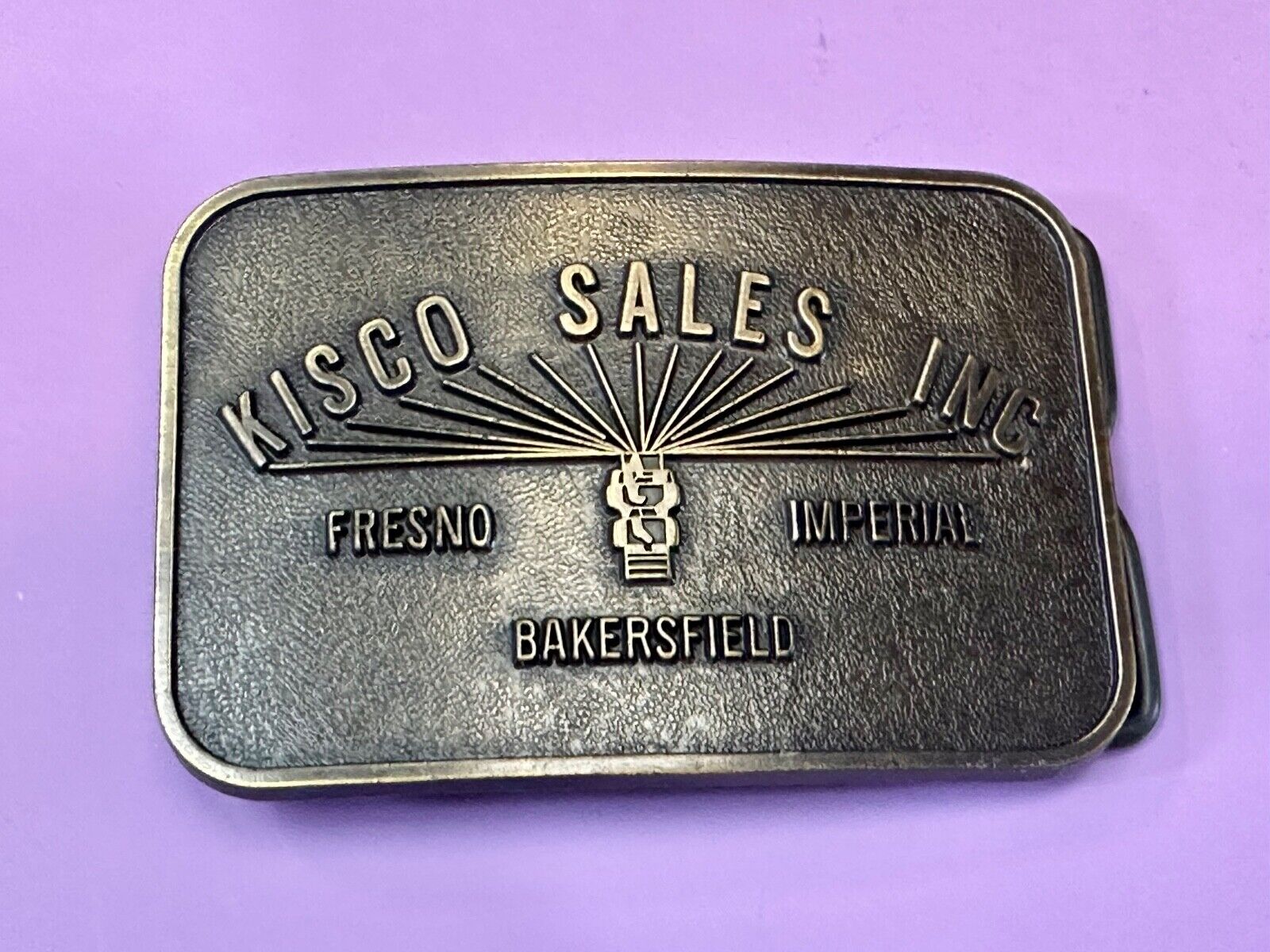 Cisco Sales Inc - California Co Fresno Bakersfield Imperial NOS Belt Buckle