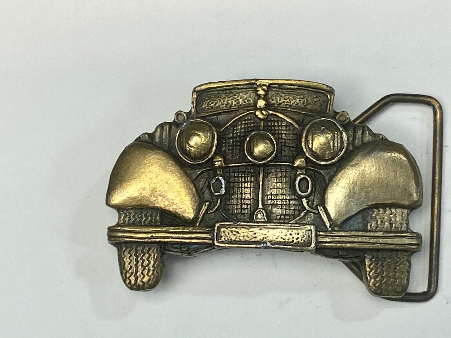 Vintage Figural Cut out Antique Car Collectors Ford? belt buckle by PPI Denver 