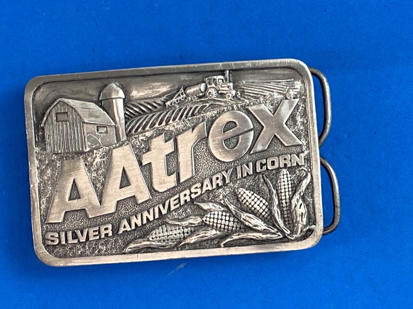 Aatrex Herbicide Belt Buckle 25Th Anniversary Corn Sprayer Farm Tractor Planter
