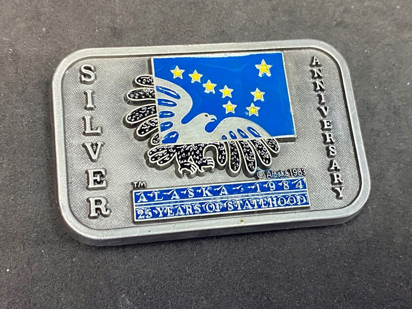 Vintage 1983 State Of Alaska - Silver Anniversary By Frontier Marketing 