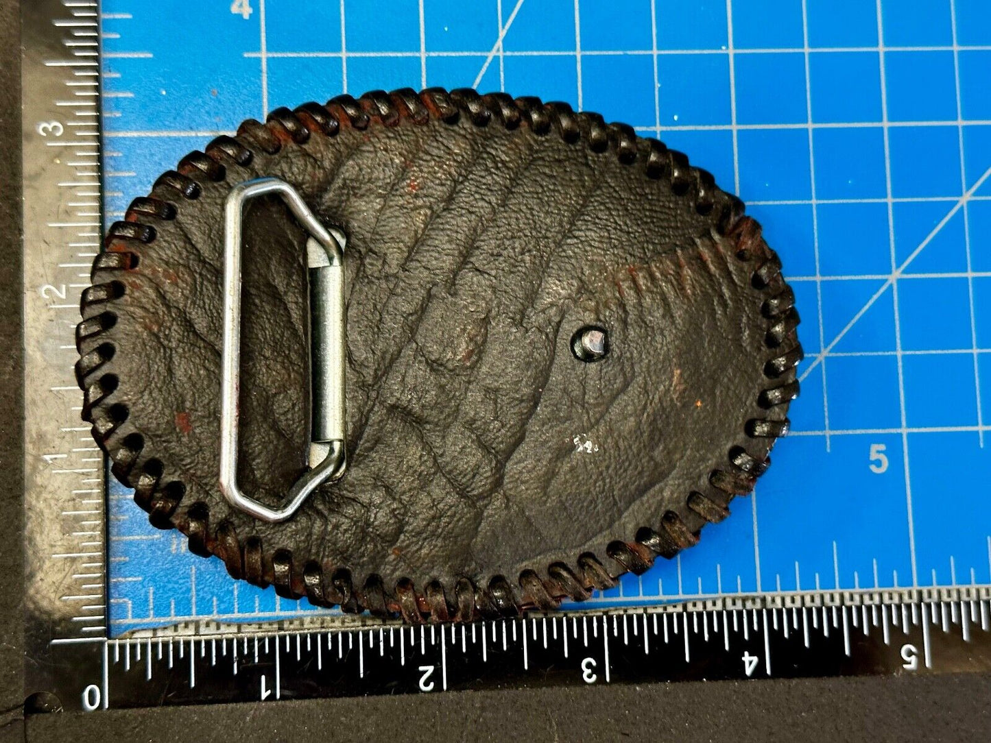 Vietnam War Memorial The Three Soldiers Statue Leather Vintage Belt Buckle