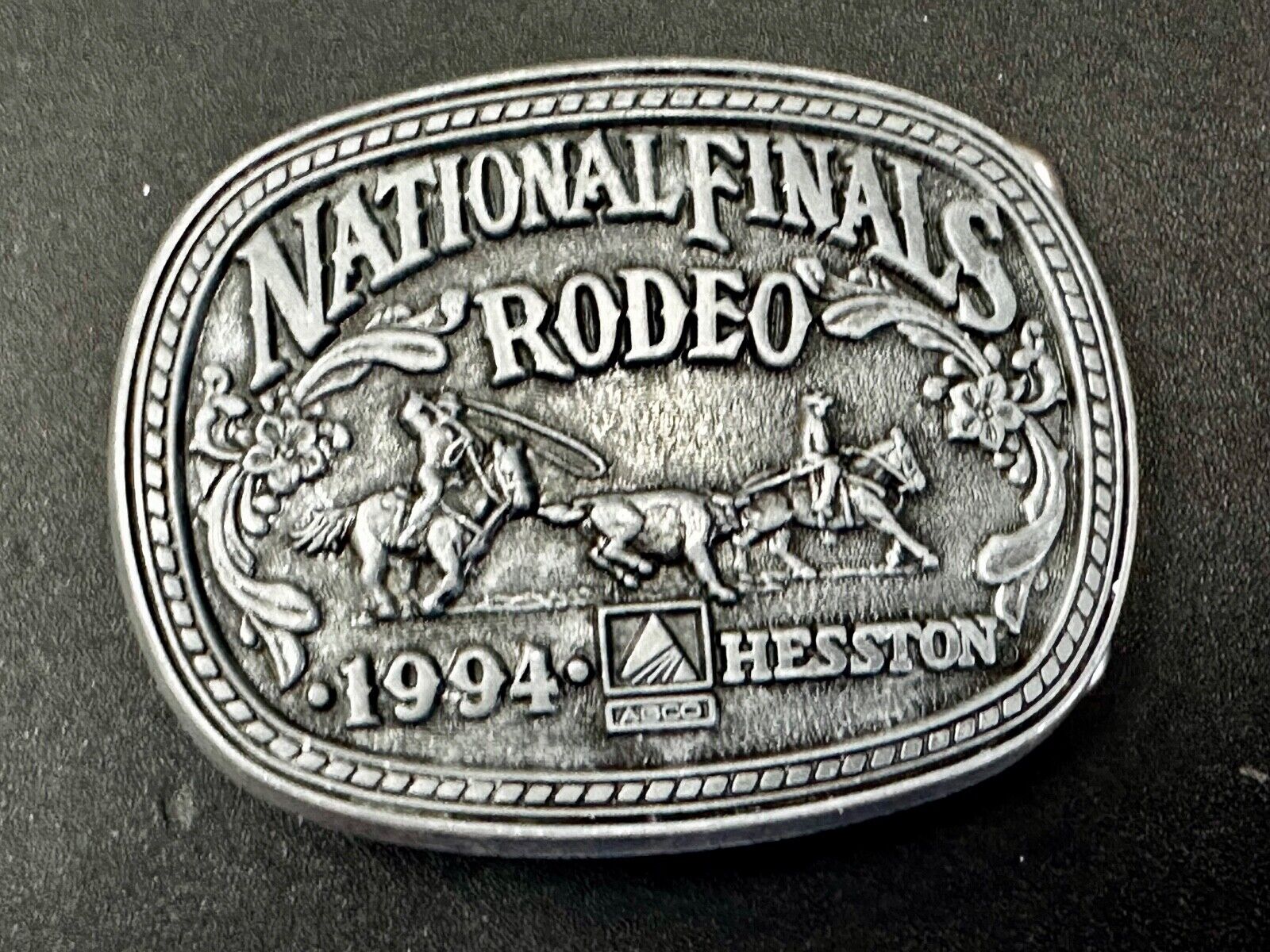 1994 NFR National Finals Rodeo  NOS Youth Size Hesston Commemorative Belt Buckle