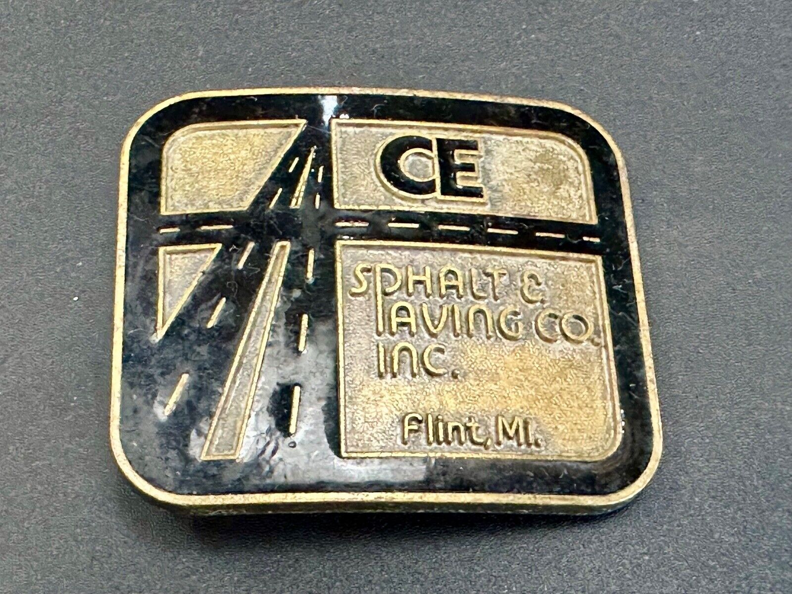 ACE Asphalt & Paving company  Flint MI Promo Adverting belt buckle