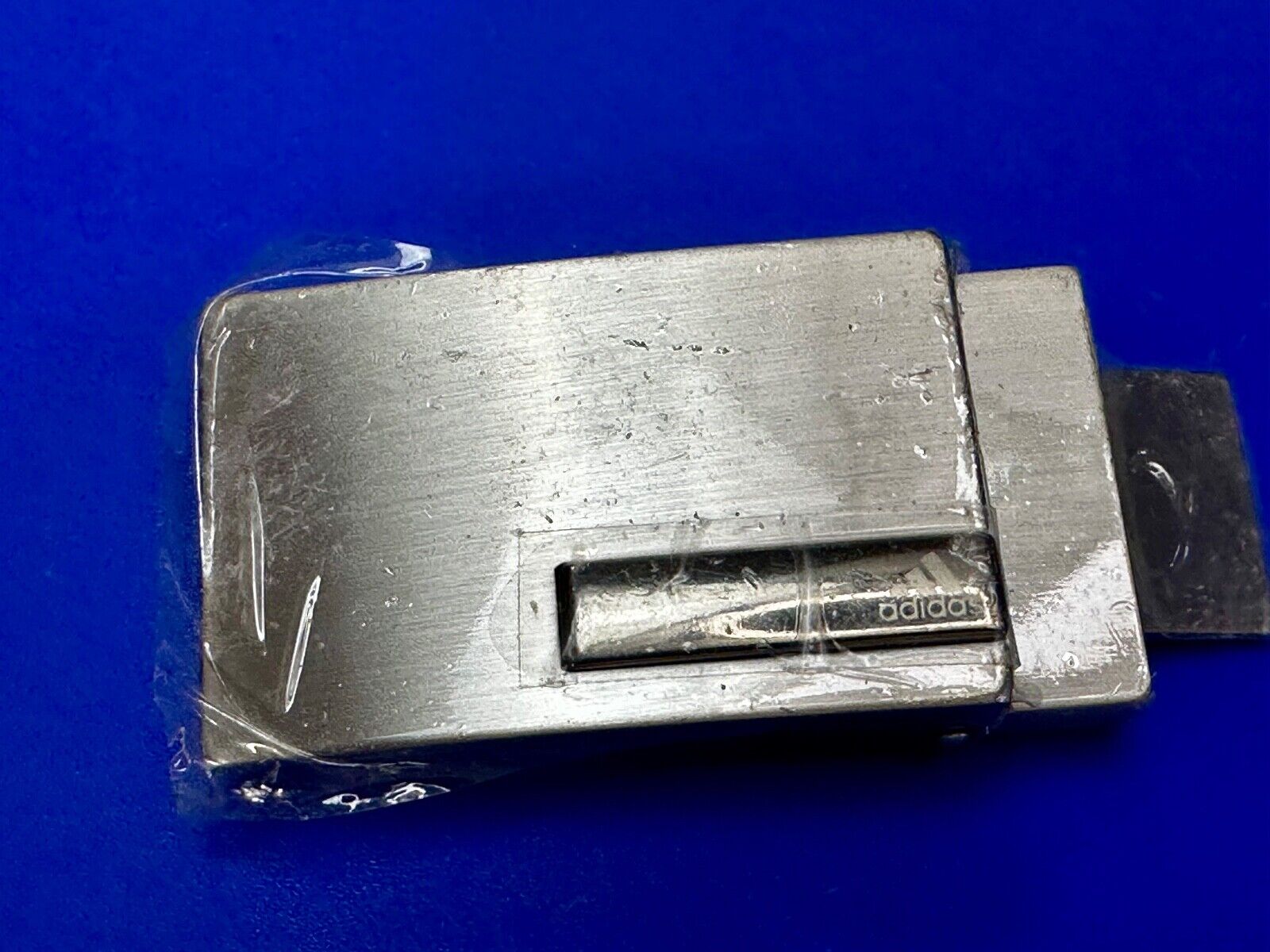 Adidas Clamp On Silver Tone Belt Buckle