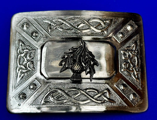Bird? Eagle? Native American?  Unknown Two Tone Rectangular Vintage Belt Buckle