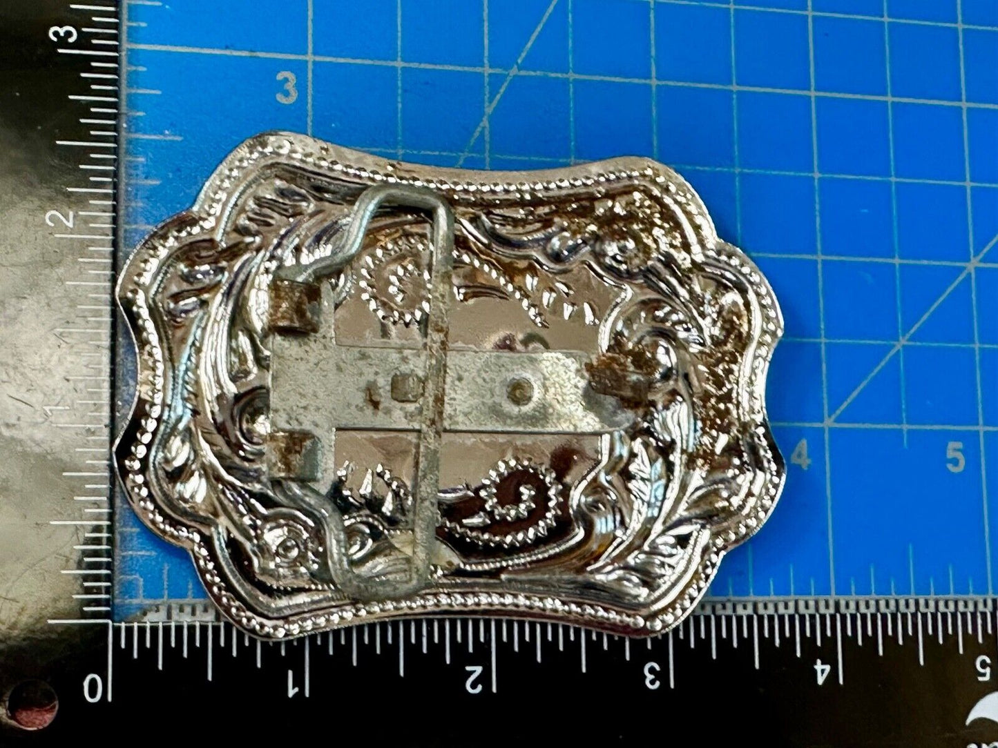 Two Tone Bucking Bronc Bronco Saddle Horse Rodeo vintage belt buckle