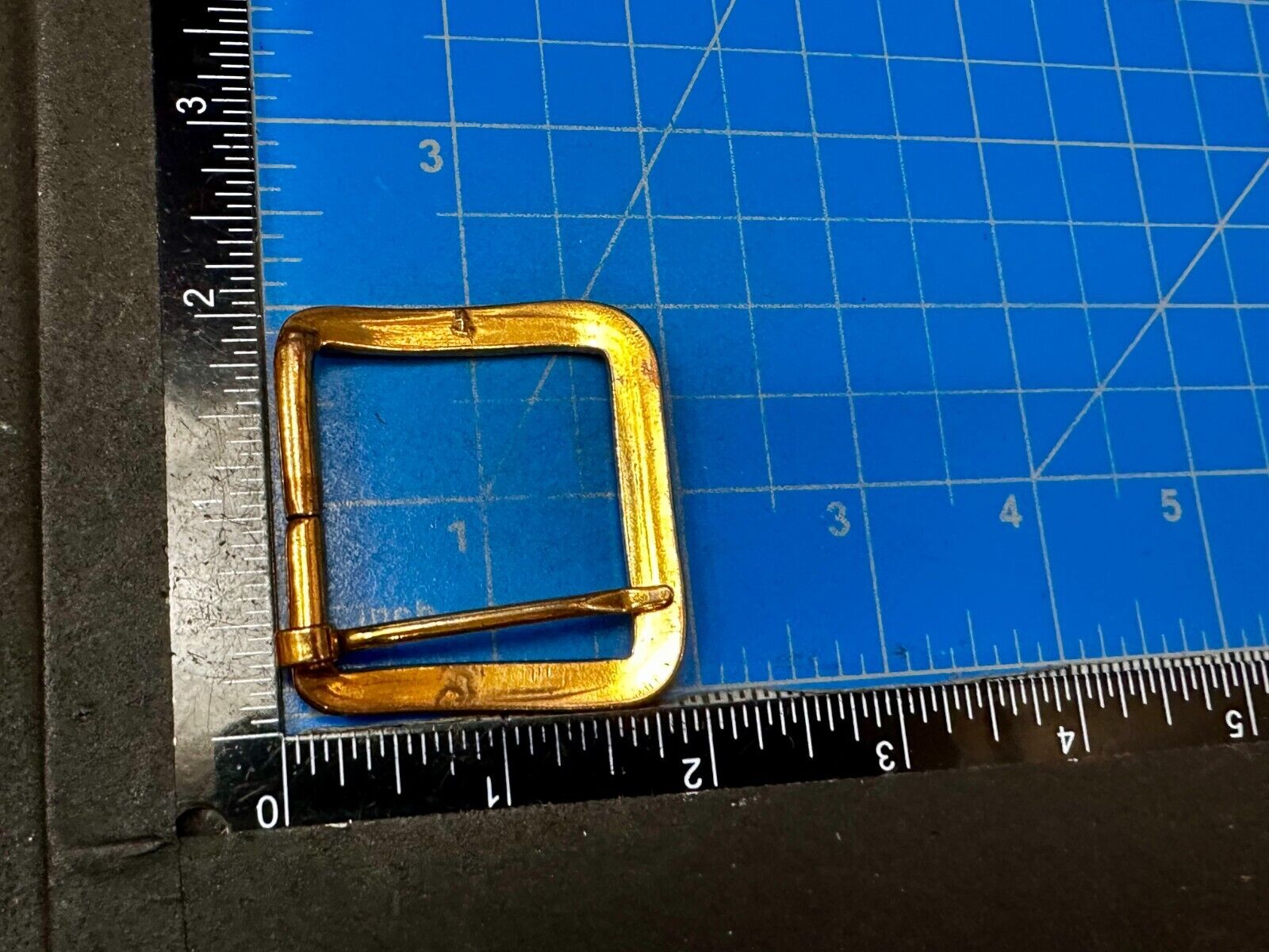 2" Wide Vintage Brass Tone Replacement Belt Buckle