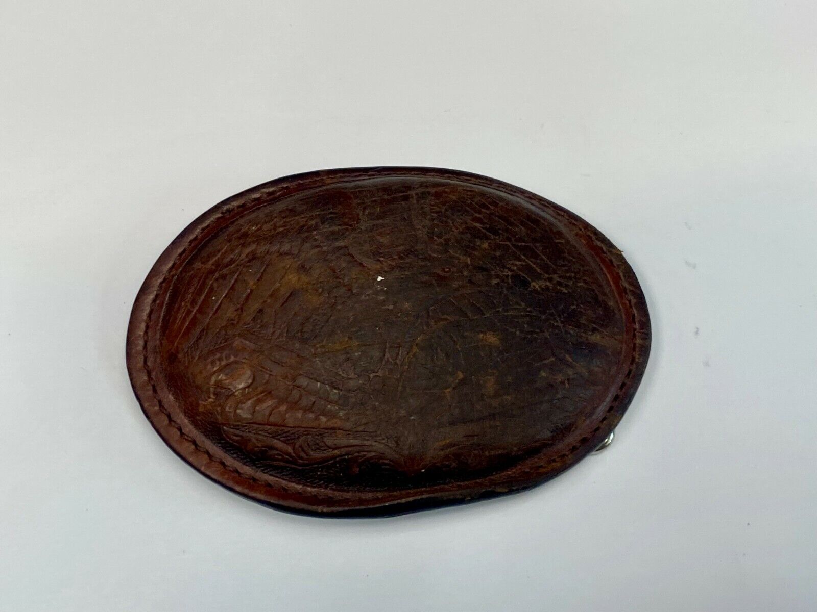 Vintage Leather Duck Belt Buckle - To Restore