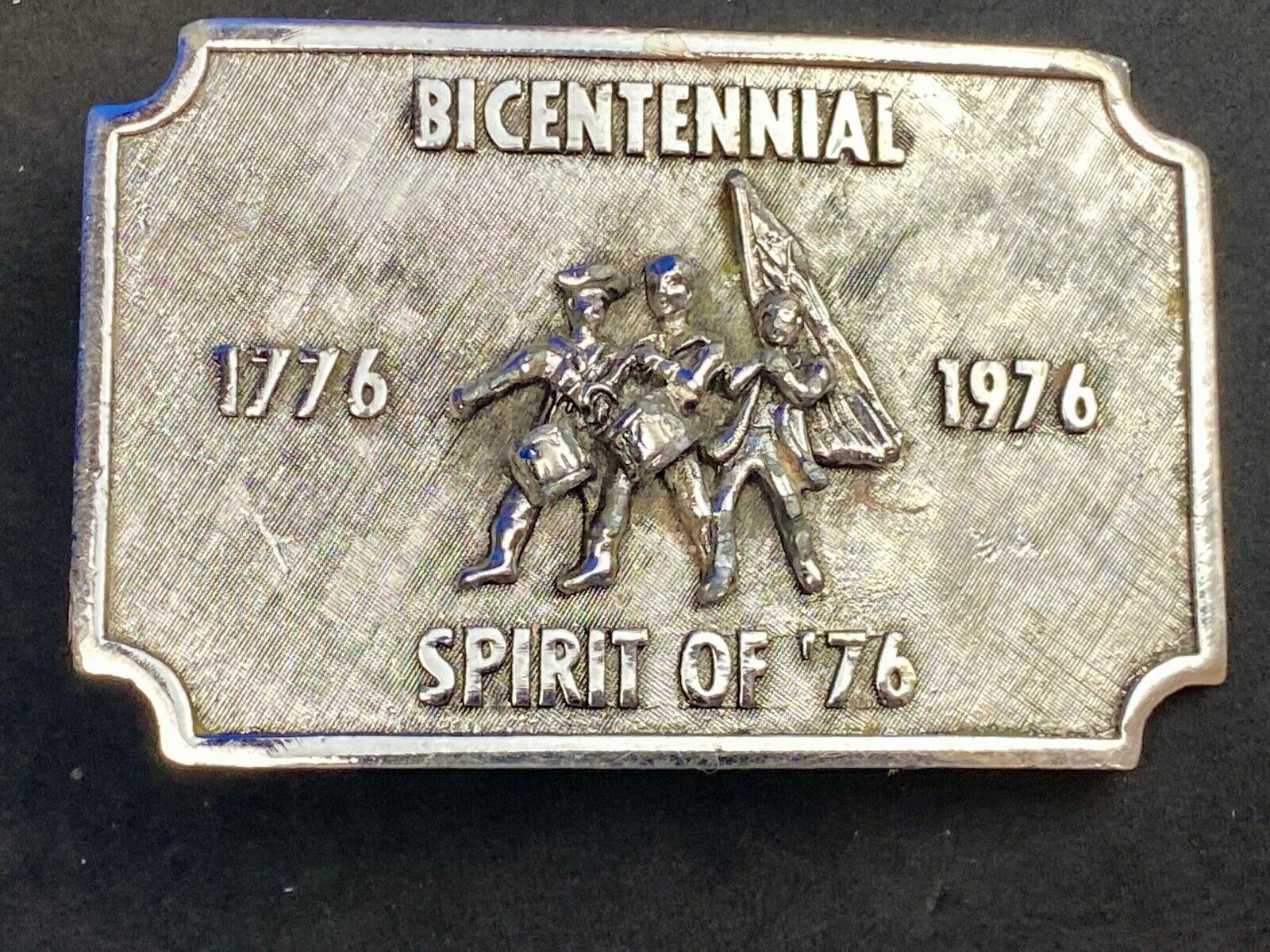 Bicentennial celebration Spirit of 76!   USA patriotic America!  belt buckle