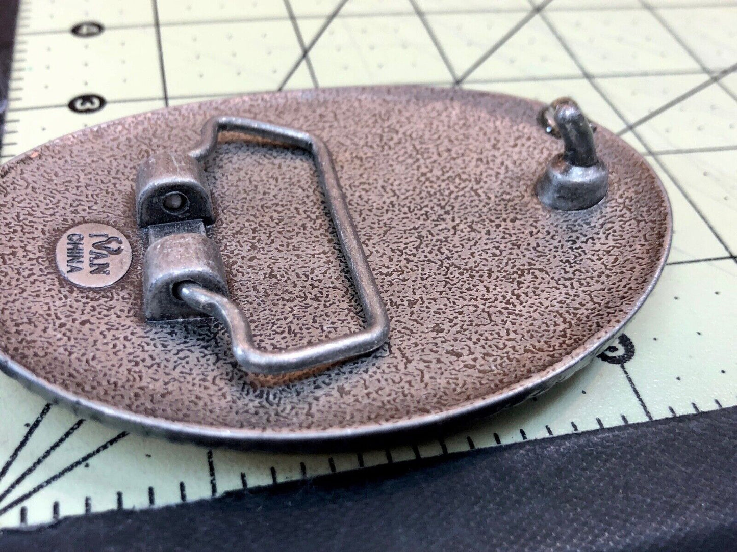 Unique IVAN western belt buckle - Stone Art Artisan pattern starfish design