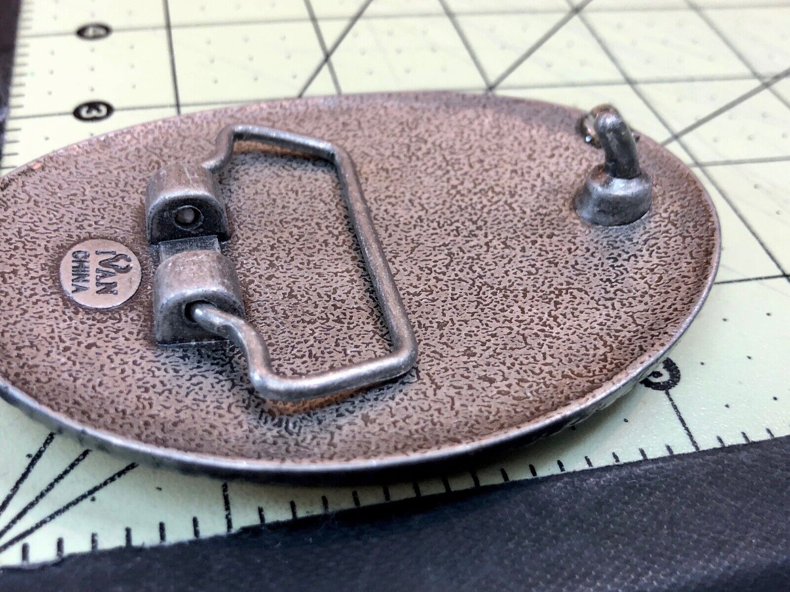 Unique IVAN western belt buckle - Stone Art Artisan pattern starfish design