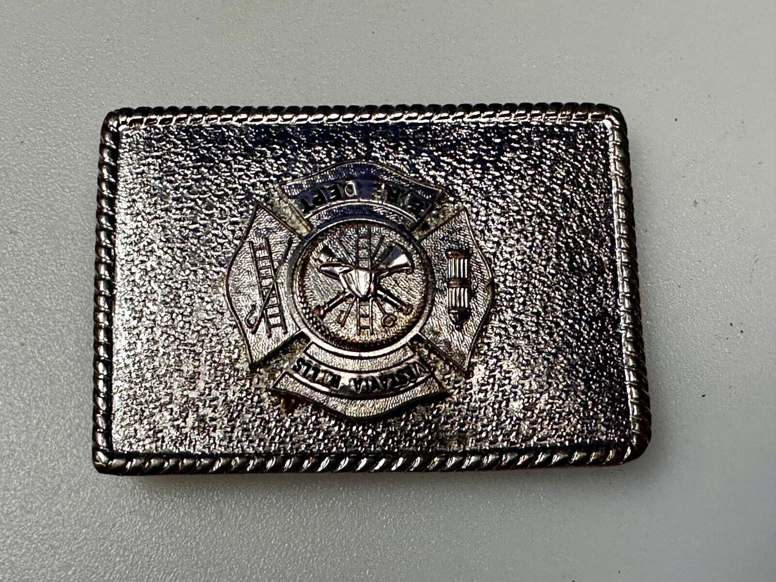Vestavia Hills AL Department Fire Fighter Fireman Hook Fast Vintage Belt Buckle