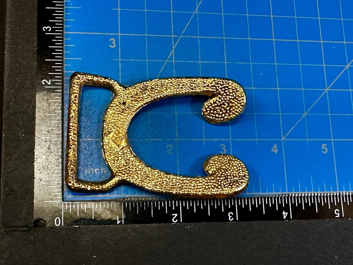 Vintage Female Connector Retro Hippy Vibe gold tone Belt Buckle