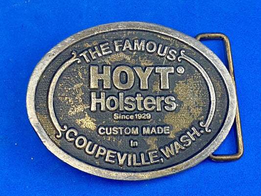 Vintage Hoyt Gun Holsters Coupville Washington Belt Buckle