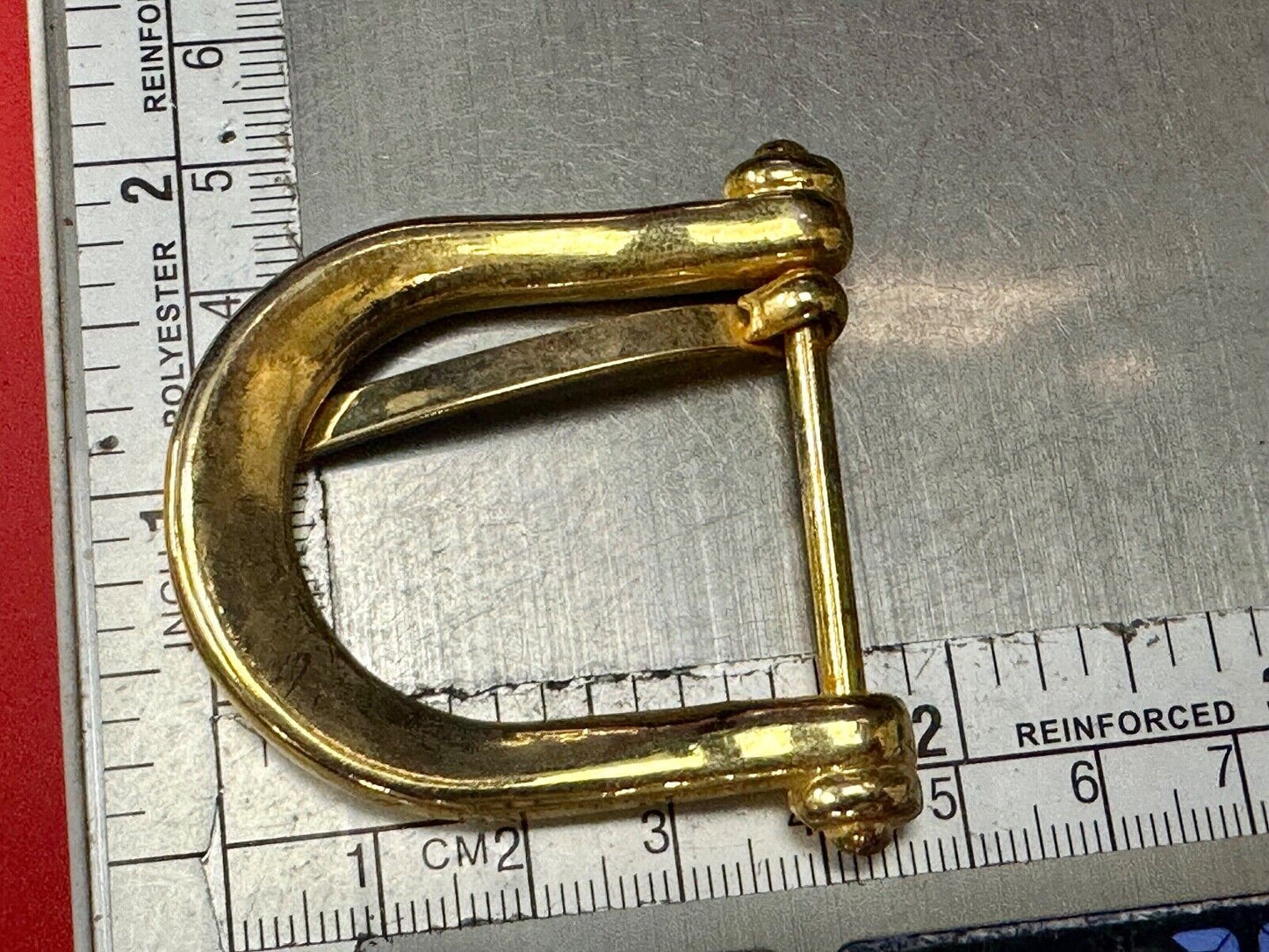 Vintage antique replacement smooth curves u shaped belt buckle